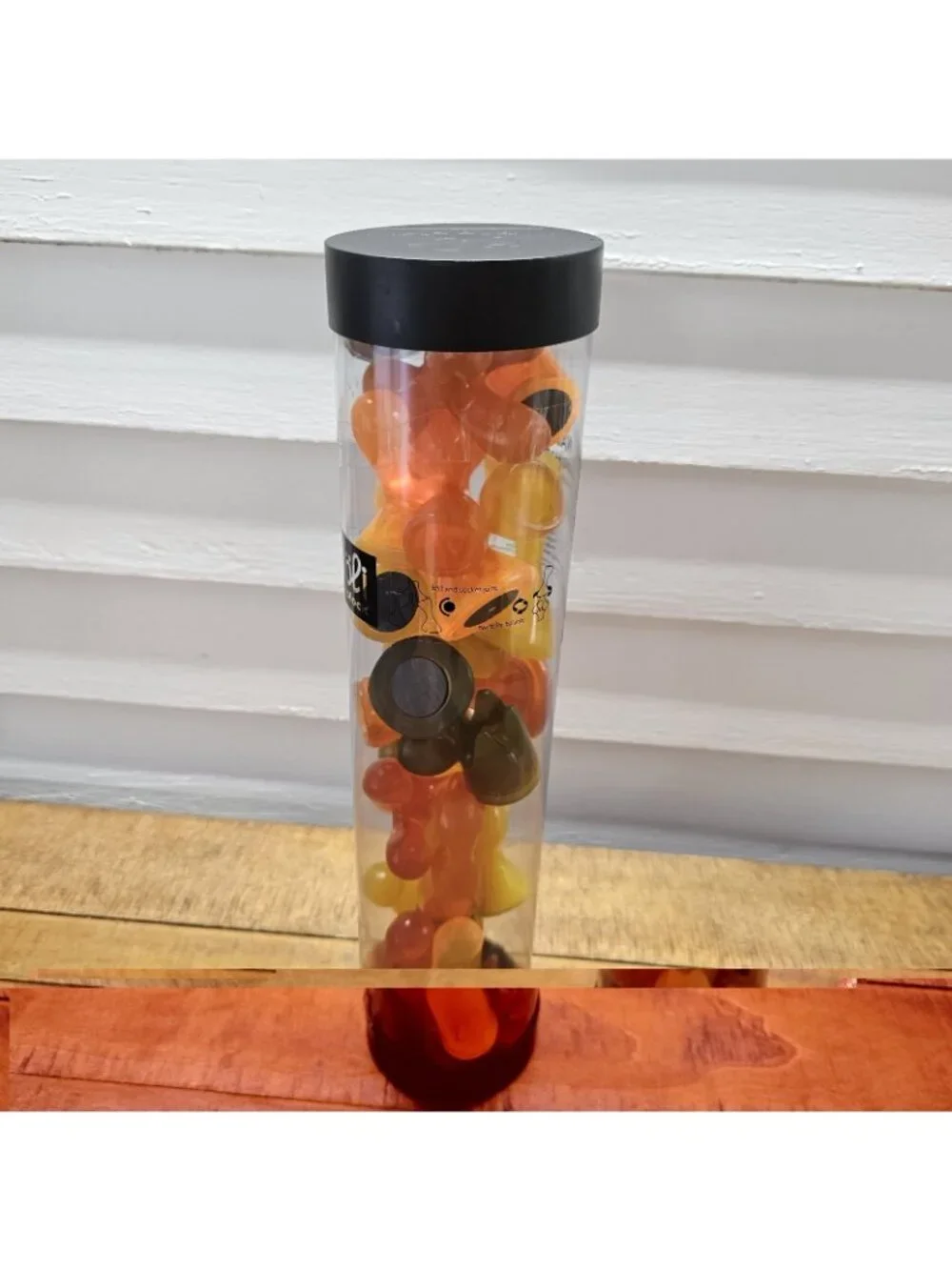 OLIBLOCK architectural building blocks 2001 -24 PC Set Clear Tube Orange